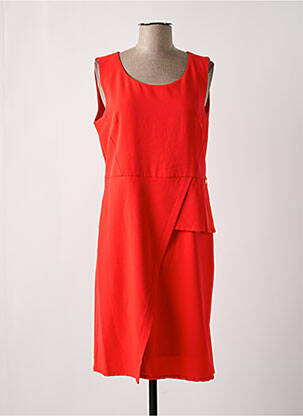 Robe mi-longue orange PAUL BRIAL femme
