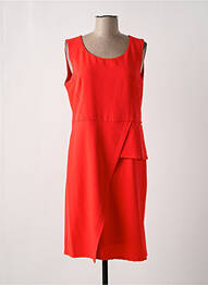 Robe mi-longue orange PAUL BRIAL femme