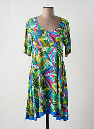 Robe mi-longue vert PAUL BRIAL femme