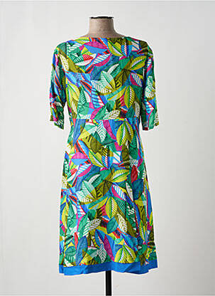Robe mi-longue vert PAUL BRIAL femme