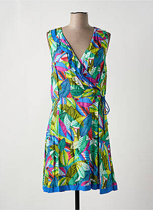 Robe mi-longue vert PAUL BRIAL femme