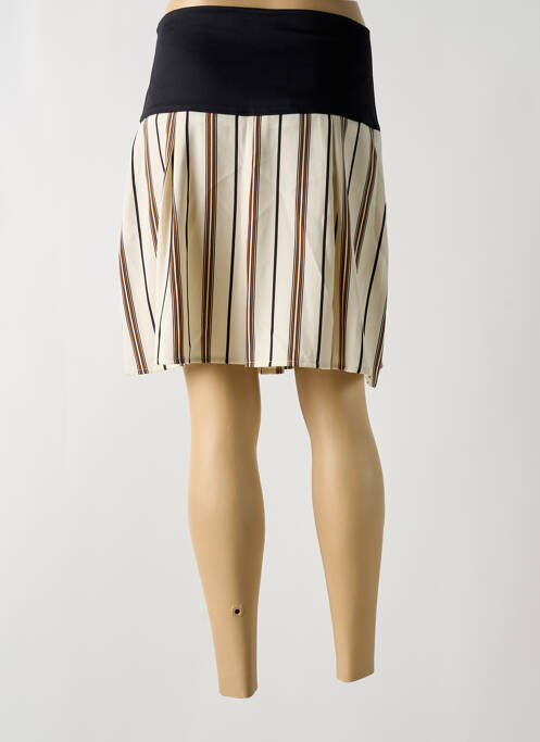 Jupe courte beige PAUL BRIAL pour femme