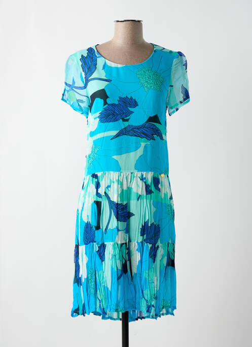 Robe mi-longue bleu PAUL BRIAL pour femme