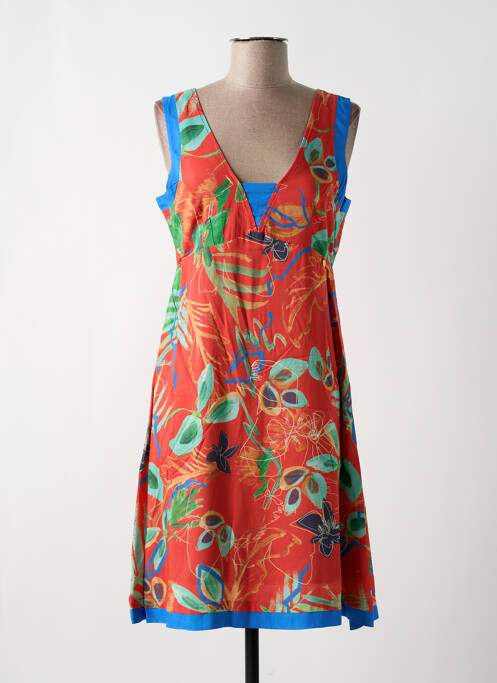 Robe mi-longue rouge PAUL BRIAL pour femme