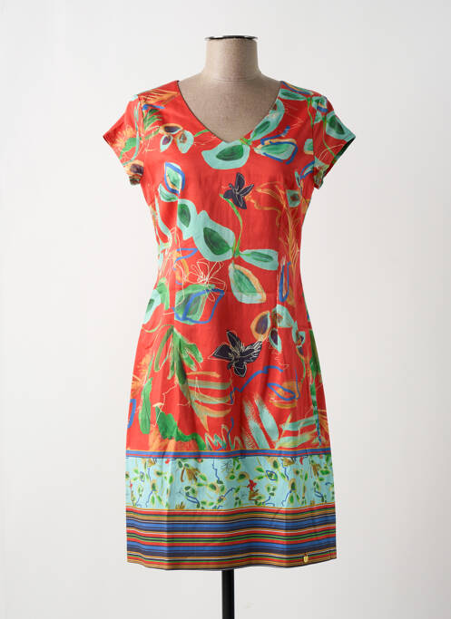 Robe mi-longue rouge PAUL BRIAL pour femme