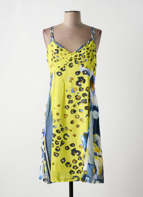 Robe mi-longue jaune PAUL BRIAL pour femme