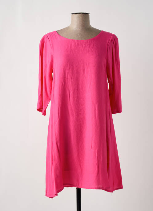 Robe mi-longue rose PAUL BRIAL pour femme