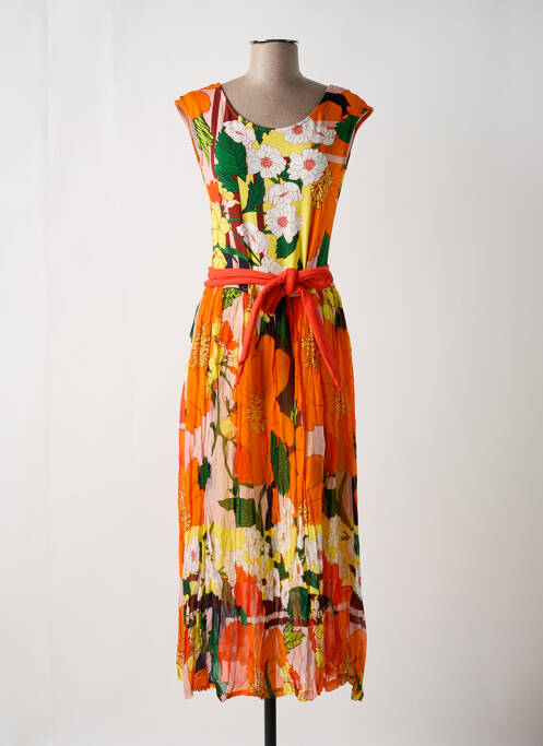 Robe longue orange PAUL BRIAL pour femme