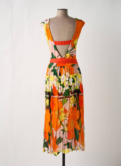 Robe longue orange PAUL BRIAL pour femme