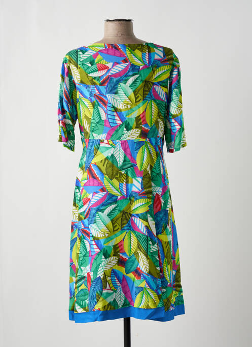 Robe mi-longue vert PAUL BRIAL pour femme