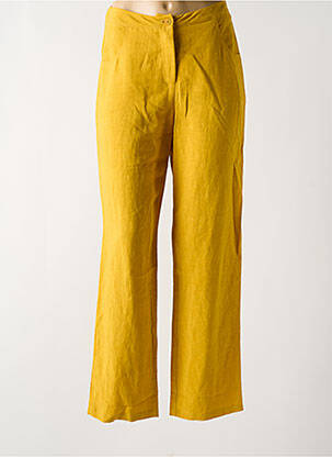 Pantalon droit jaune PAUL BRIAL femme