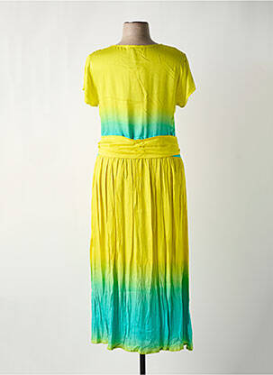 Robe longue jaune PAUL BRIAL femme