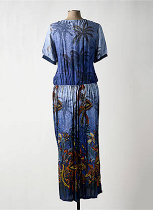 Robe longue bleu PAUL BRIAL femme