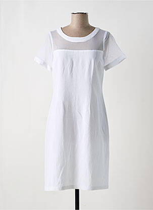 Robe mi-longue blanc PAUL BRIAL femme