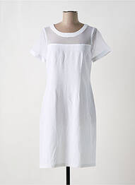 Robe mi-longue blanc PAUL BRIAL femme