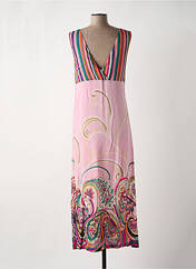 Robe mi-longue rose PAUL BRIAL pour femme seconde vue