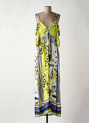 Robe longue jaune PAUL BRIAL femme