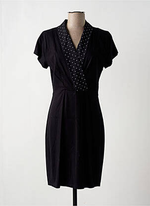 Robe mi-longue noir PAUL BRIAL femme