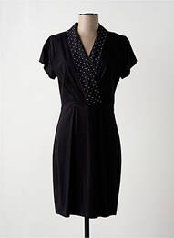 Robe mi-longue noir PAUL BRIAL femme