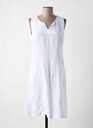 Robe mi-longue blanc PAUL BRIAL femme