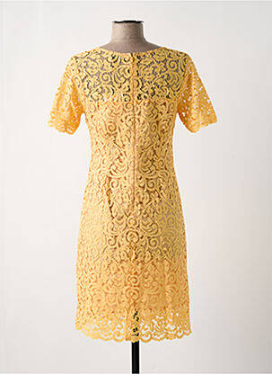 Robe mi-longue jaune PAUL BRIAL femme