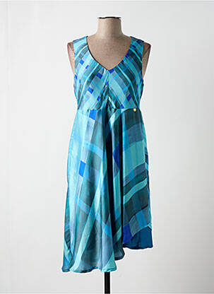 Robe mi-longue bleu PAUL BRIAL femme