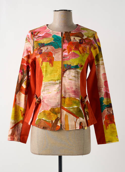Veste casual orange PAUL BRIAL pour femme