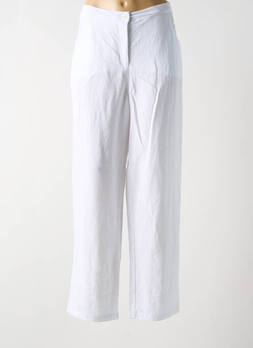 Pantalon droit blanc PAUL BRIAL pour femme