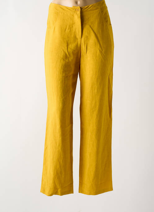 Pantalon droit jaune PAUL BRIAL pour femme