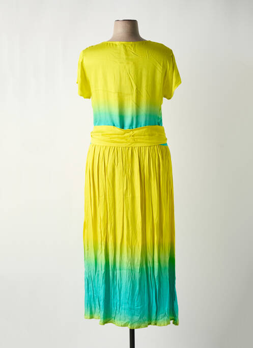 Robe longue jaune PAUL BRIAL pour femme