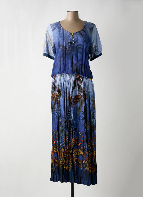 Robe longue bleu PAUL BRIAL pour femme