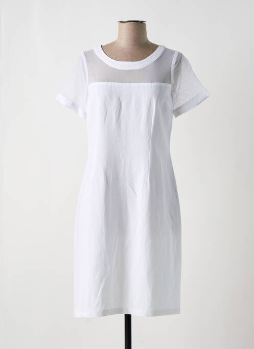 Robe mi-longue blanc PAUL BRIAL pour femme
