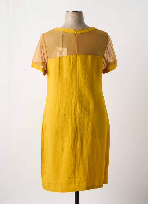 Robe mi-longue jaune PAUL BRIAL femme