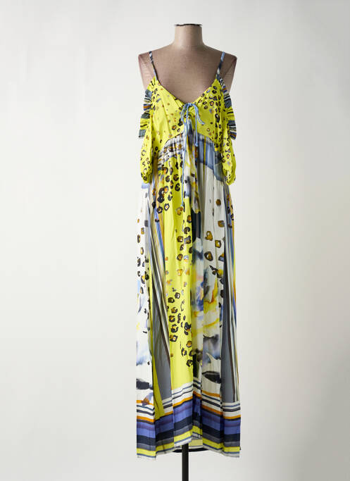 Robe longue jaune PAUL BRIAL pour femme