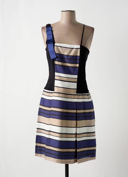 Robe mi-longue noir PAUL BRIAL pour femme