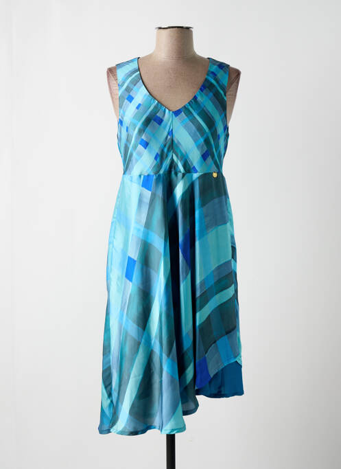 Robe mi-longue bleu PAUL BRIAL pour femme