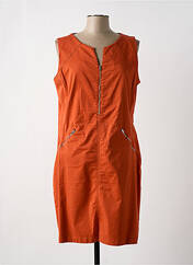 Robe courte orange PAUL BRIAL pour femme seconde vue