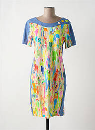Robe mi-longue bleu PAUL BRIAL femme