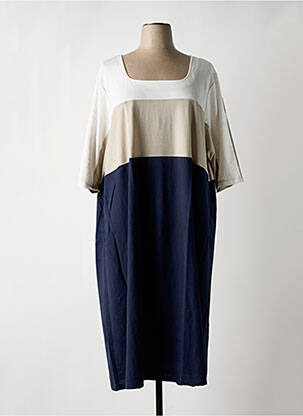 Robe mi-longue ecru G!OZE femme