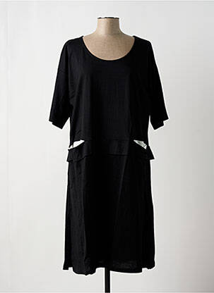 Robe mi-longue noir G!OZE femme