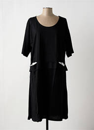 Robe mi-longue noir G!OZE femme