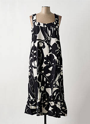 Robe mi-longue noir G!OZE femme