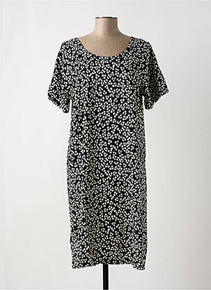 Robe mi-longue noir G!OZE femme