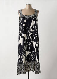 Robe mi-longue noir G!OZE femme
