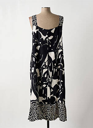 Robe mi-longue noir G!OZE femme