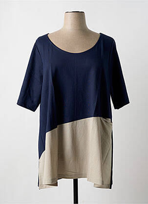 Tunique manches courtes bleu G!OZE femme