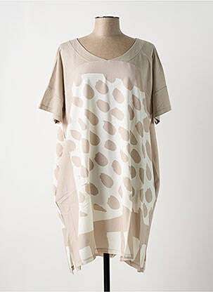 Robe mi-longue beige G!OZE femme