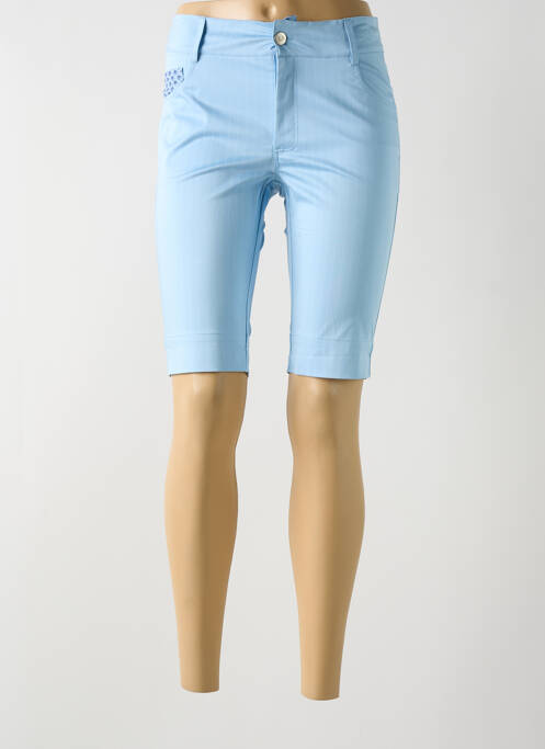 Bermuda bleu PAUL BRIAL pour femme