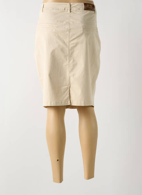 Jupe courte beige PAUL BRIAL pour femme