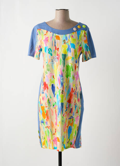 Robe mi-longue bleu PAUL BRIAL pour femme